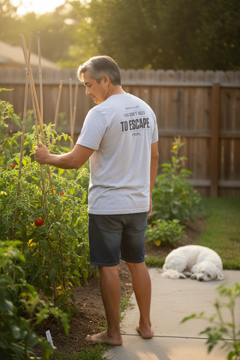 Build A Life You Don't Need To Escape From Graphic Tee | No 925