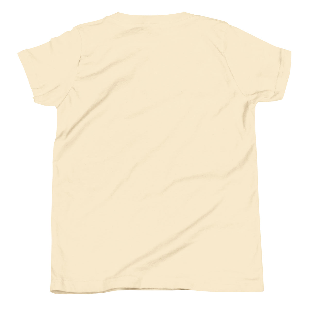 Detention 10.31 Youth T-Shirt in natural, blank back view showing the youth tee fit