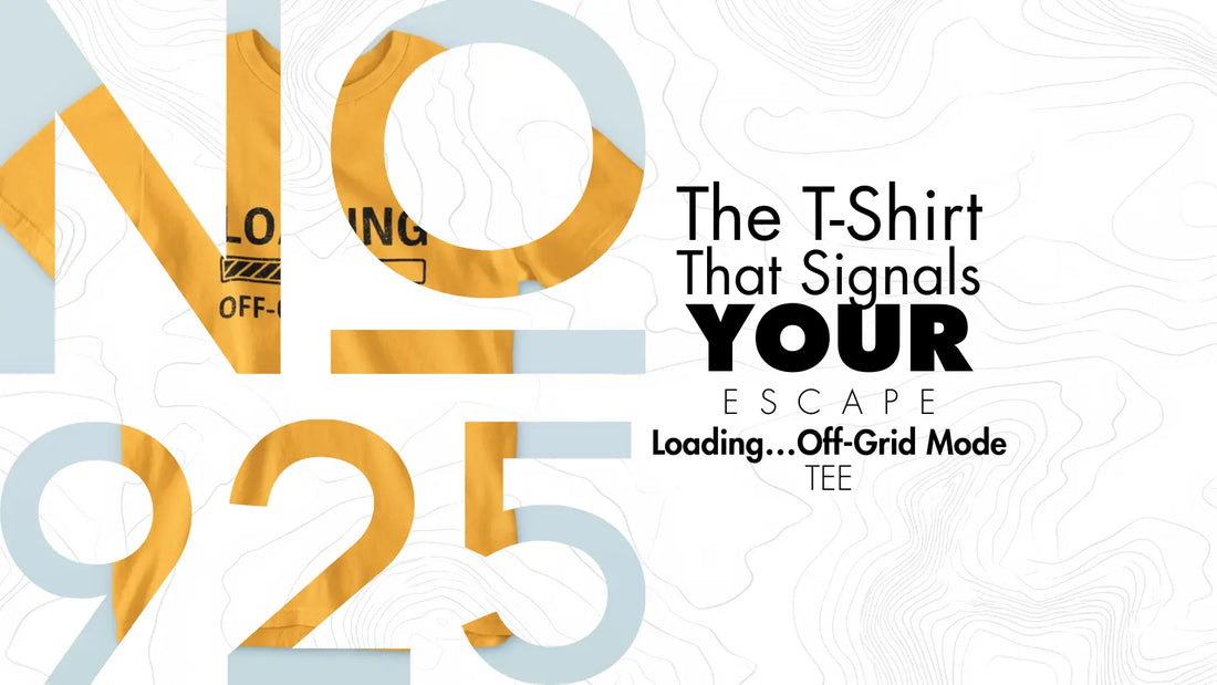 The T-Shirt That Signals Your Escape: No 925’s “Loading… Off-Grid Mode” Tee
