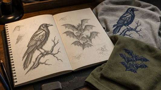 Where the Ravens and Bats Designs Came From