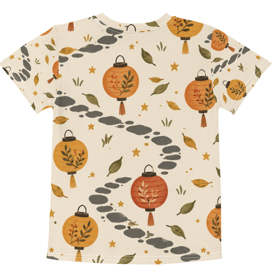 Lantern Path Kids All-Over Print Cotton Tee