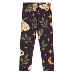 Moon Moth Parade Kids All-Over Print Leggings