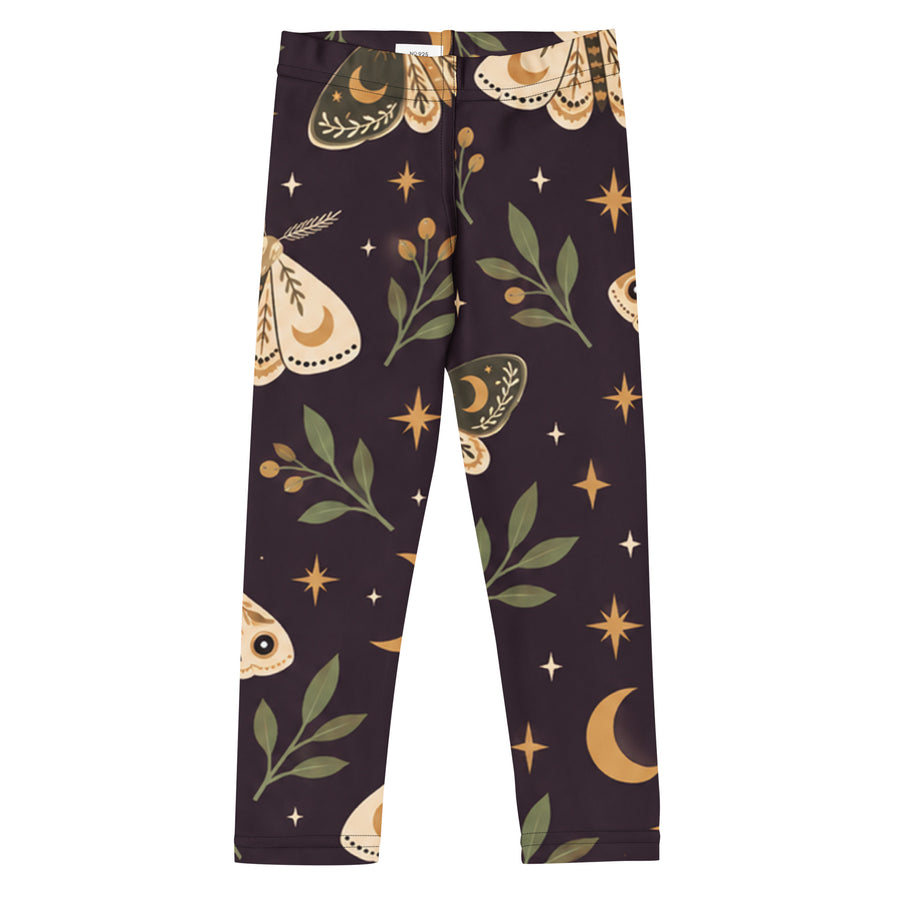 Moon Moth Parade Kids All-Over Print Leggings