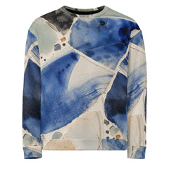 Cobalt Mosaic All-Over Print Unisex Sweatshirt