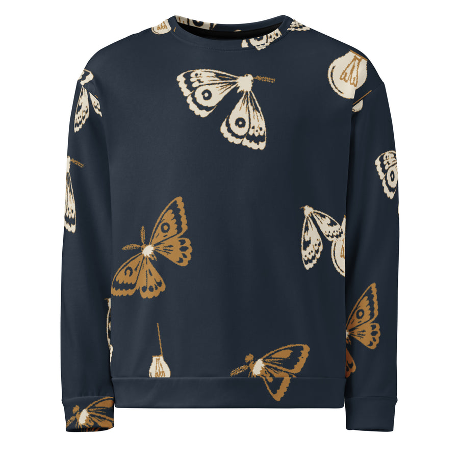 Moth Party All-Over Print Unisex Sweatshirt