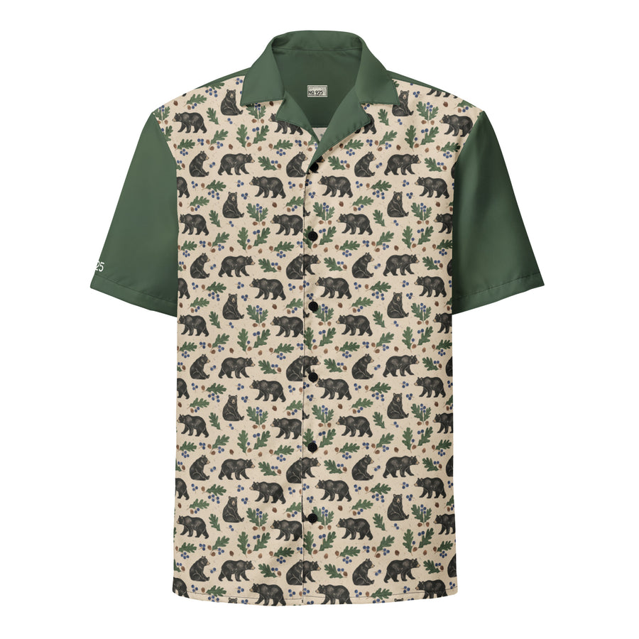 Woodland Bear Button-Up Shirt