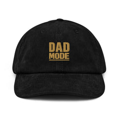 Dad Mode Embroidered Corduroy Hat