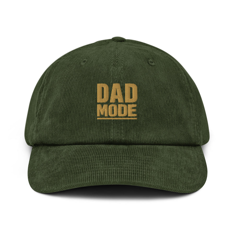 Dad Mode Embroidered Corduroy Hat