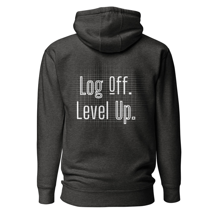 Log Off Level Up Graphic Hoodie