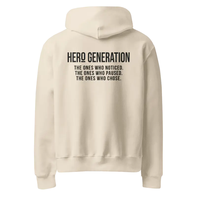 Hero Generation Oversized Graphic Hoodie