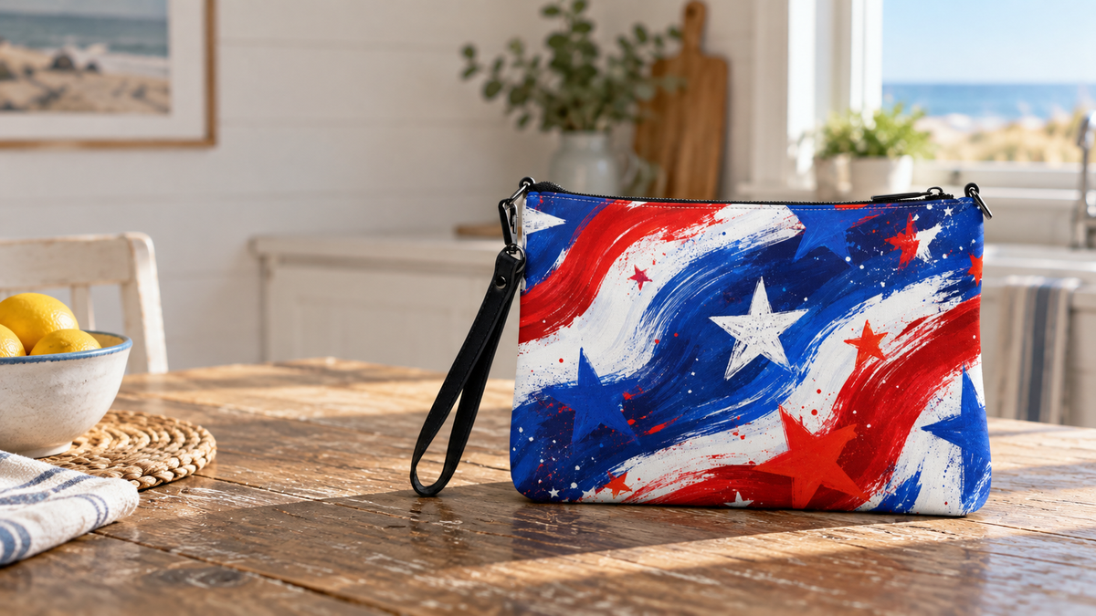 Stars & Stripes Crossbody bag in a No 925 lifestyle photograph
