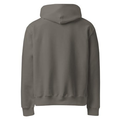 Department of Doing Whatever Oversized Hoodie in asphalt, back view with no print