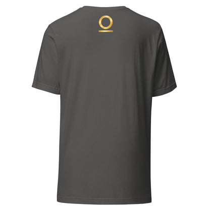 System Optional Unisex T-Shirt in Asphalt, back view