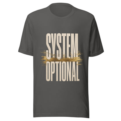 System Optional Unisex T-Shirt in Asphalt