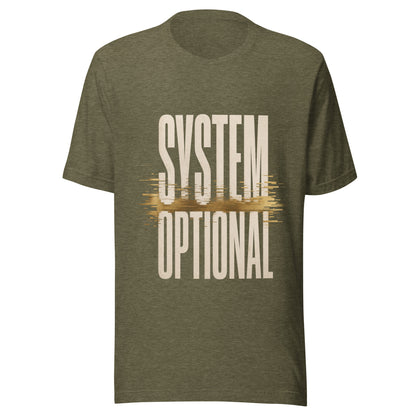 System Optional Unisex T-Shirt in Heather Olive