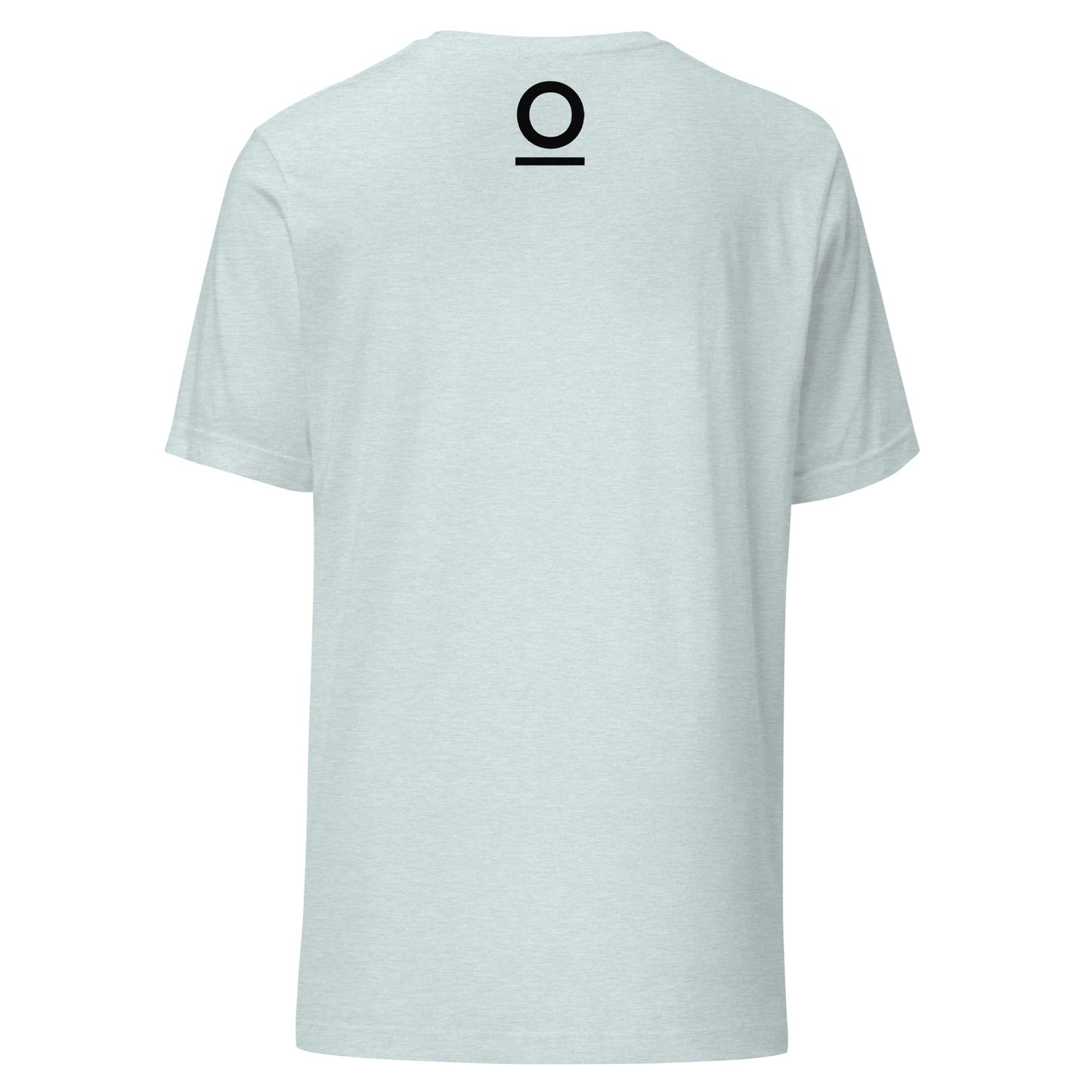 Distance Makes Sense Unisex T-Shirt in Heather Prism Ice Blue