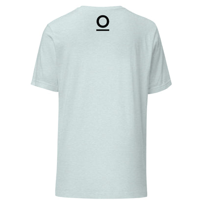 Distance Makes Sense Unisex T-Shirt in Heather Prism Ice Blue