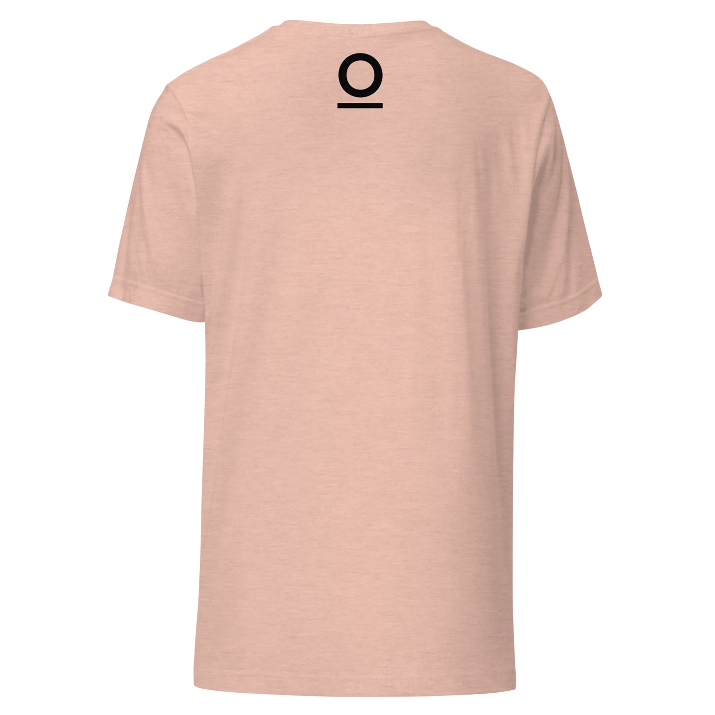 Distance Makes Sense Unisex T-Shirt in Heather Prism Peach