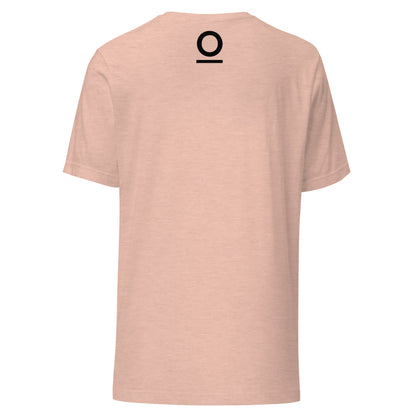 Distance Makes Sense Unisex T-Shirt in Heather Prism Peach
