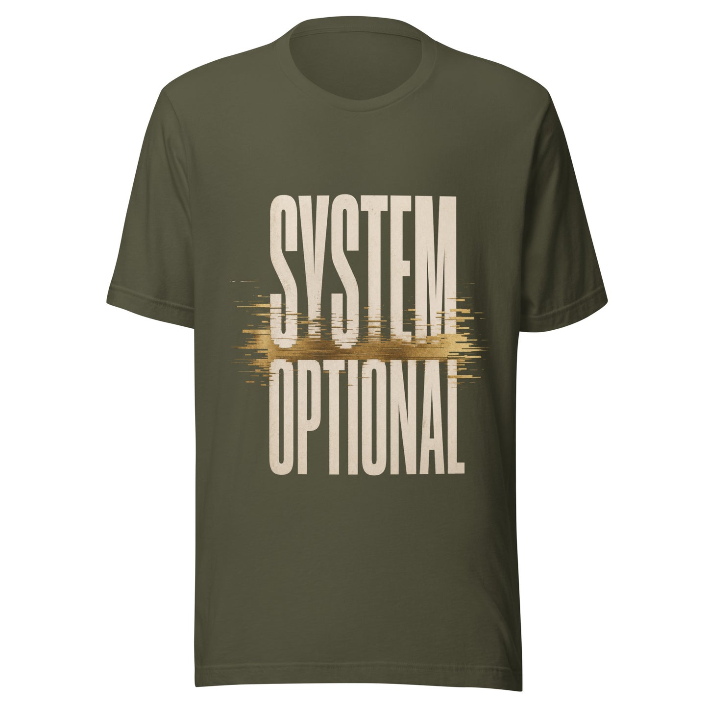 System Optional Unisex T-Shirt in Military Green