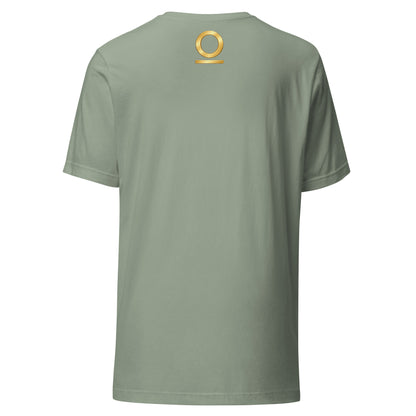 System Optional Unisex T-Shirt in Sage, back view