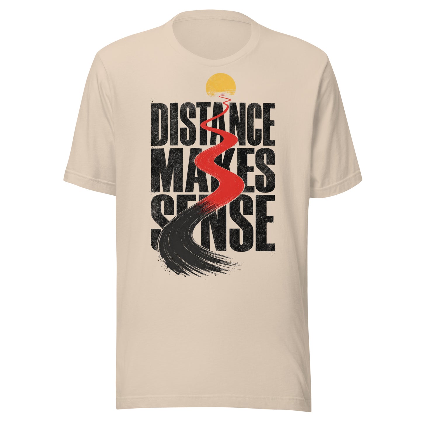 Distance Makes Sense Unisex T-Shirt in Soft Cream