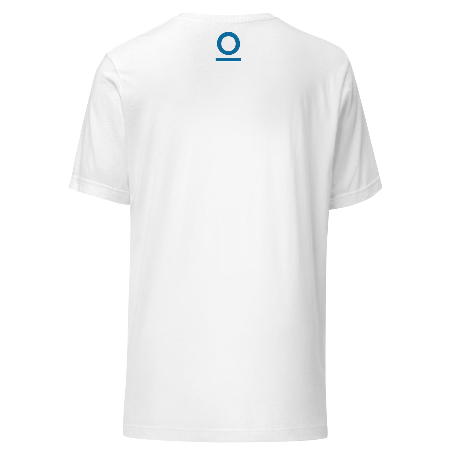 No 925 logo on the back of the Carry Your Own Torch tee in white