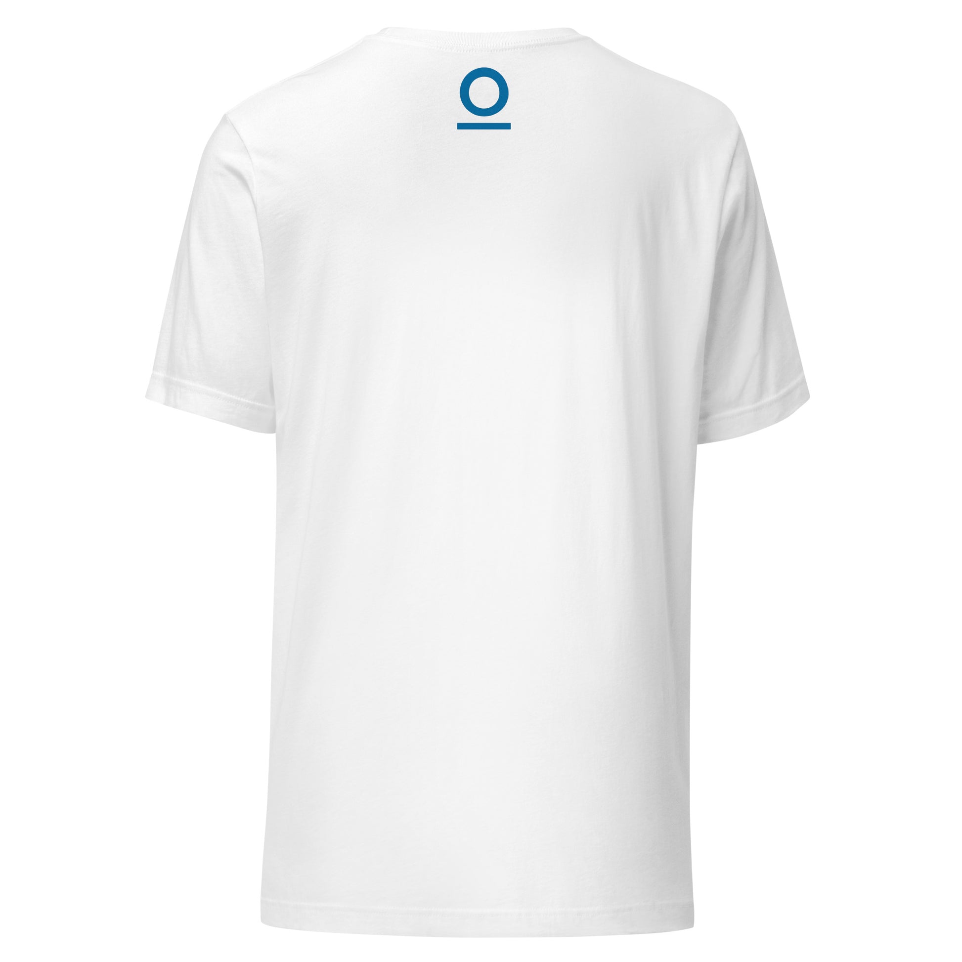 No 925 logo on the back of the Carry Your Own Torch tee in white