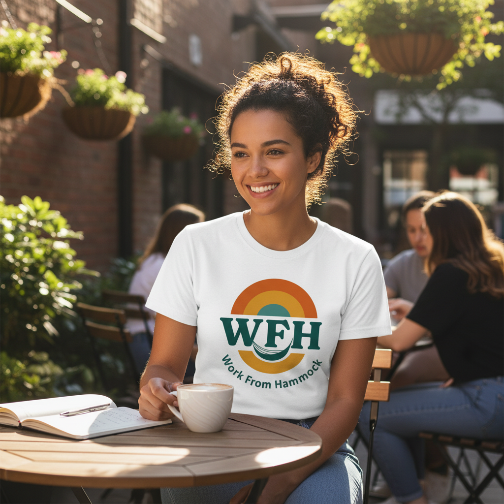 Work From Hammock Lifestyle Tee – Jersey Short Sleeve Shirt