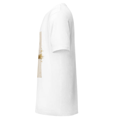 System Optional Unisex T-Shirt in White, side view