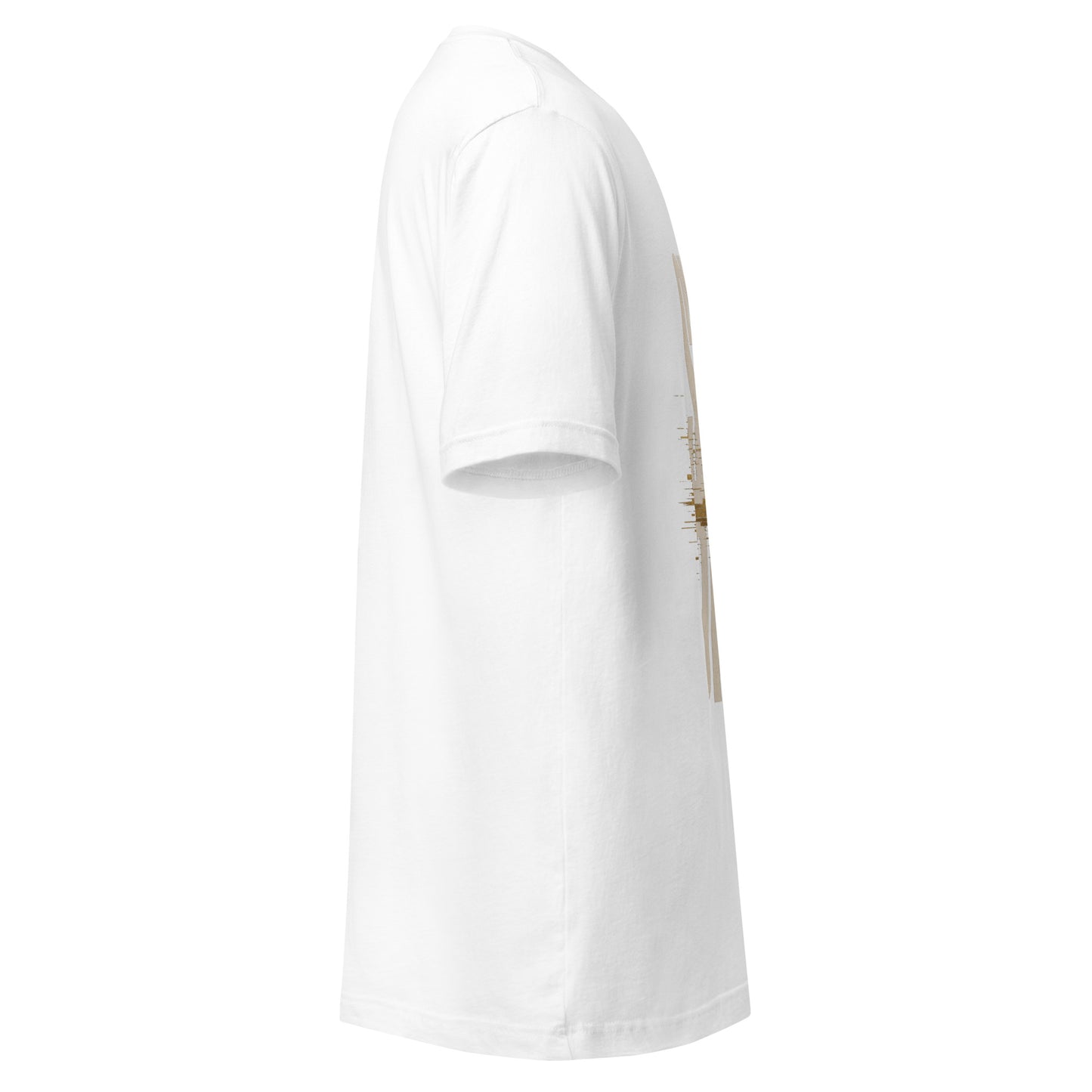 System Optional Unisex T-Shirt in White, side view