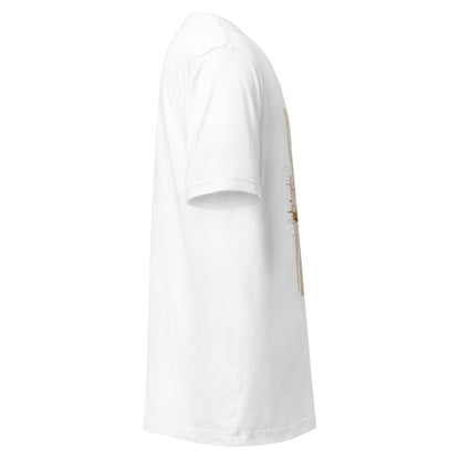 System Optional Unisex T-Shirt in White, side view