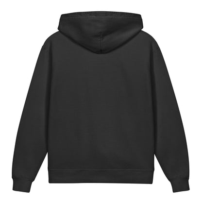 Create Mode Youth Lightweight Hooded Sweatshirt in black, back view