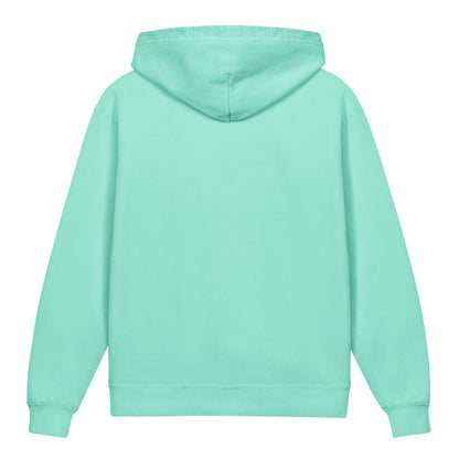 Create Mode Youth Lightweight Hooded Sweatshirt in chalky mint, back view