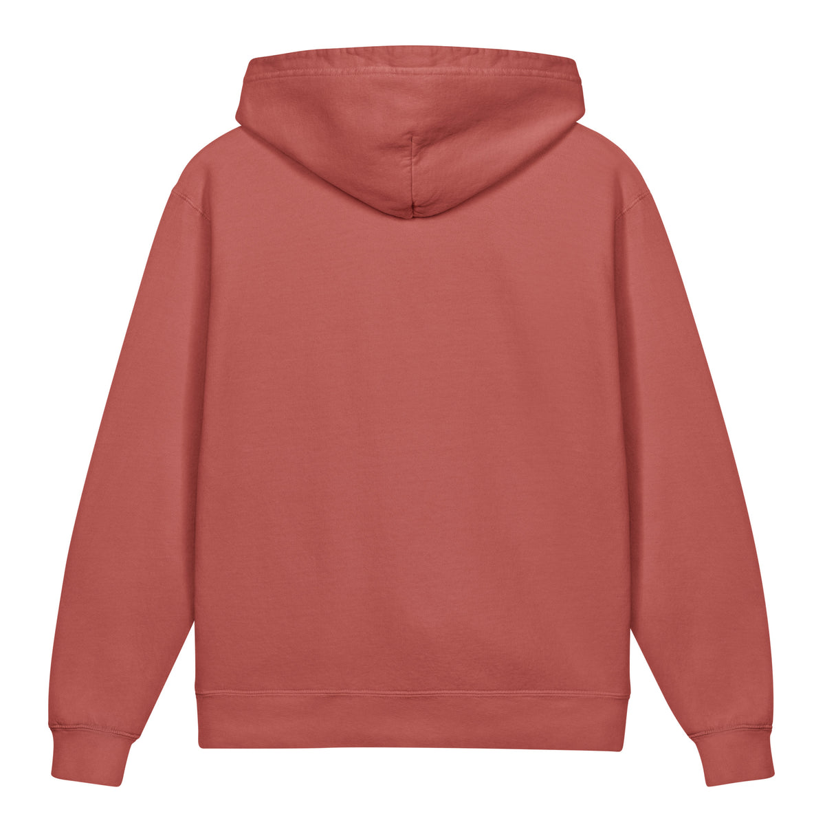 Create Mode Youth Lightweight Hooded Sweatshirt in crimson, back view