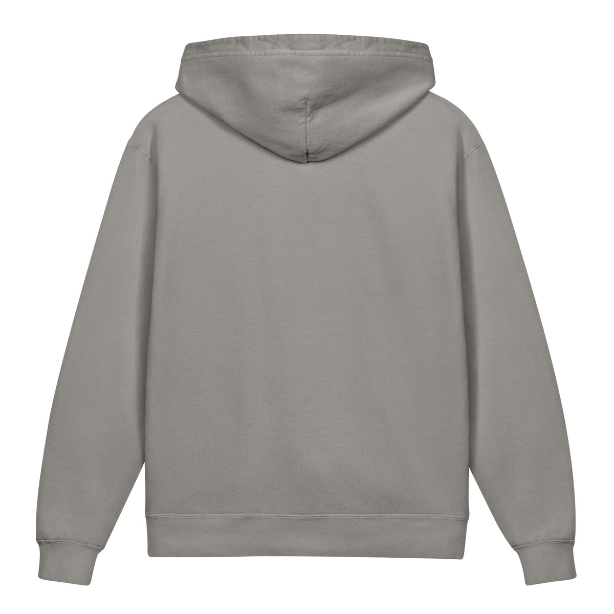 Create Mode Youth Lightweight Hooded Sweatshirt in grey, back view